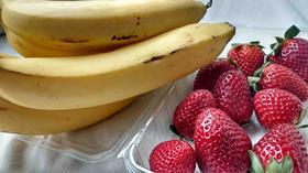 Bananas & strawberries