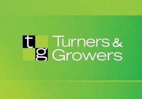 Turners Growers logo green background