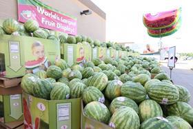 CH Robinson watermelon world record display