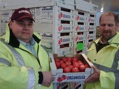 The Organic Salad Company technical manager Jeff Ffitch and Allfruit International Peter Smart (right)