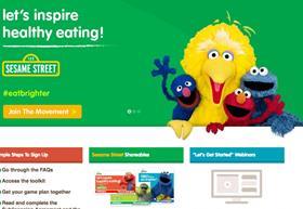 Sesame Street Eat Brighter website