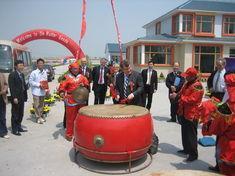 The official opening in China