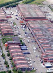 The new air-freight centre is in the top left hand corner