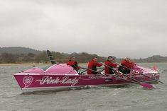 Calm before the storm: the Pink Lady crew before they embarked on their record attempt