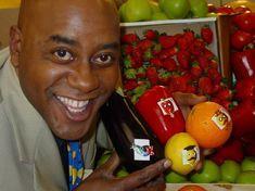Ainsley Harriott launched the Royal Mail's new fruit and vegetable stamps at New Covent Garden