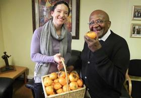 Rita Sue Meintjes Archbishop Desmond Tutu Sharon fruit