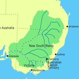 murray darling river basin map