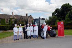 Staff at Warner celebrated the award with a real life red tractor