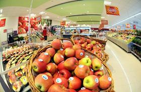 Rewe fresh produce display