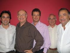 The Olins Five: (l-r) Adrian, Jonathan, Adam, Paul and Laurence.