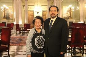 Andres Rebolledo and Filippino ambassador to Chile