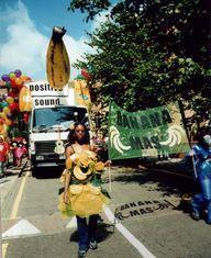 The banana float at last year's Notting Hill Carnival
