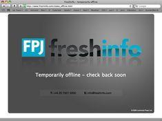 Freshinfo offline on Sunday morning