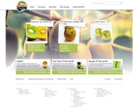 Zespri Europe kiwifruit website
