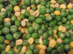 Peas and sweetcorn