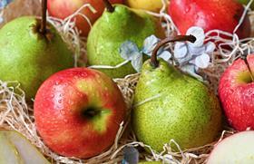 South Africa apples and pears close up