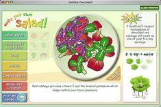 Kids can make thier own virtual lettuce on the website