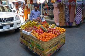 fruit vendor bahrain middle east free use