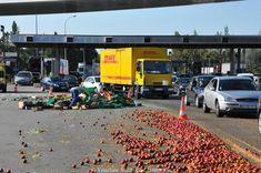 There has been disruption at French toll-gates. Photo courtesy of Dauphiné Libéré / Eric Hommage