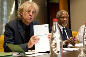 Bob Geldof caption Africa Progress Panel