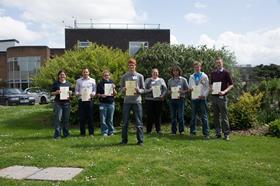 The eight finalists - Institute of Horticulture Young Horticulturist of the Year 2014