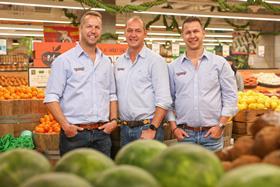 Angus, Luke and Tristan Harris at the new West End store