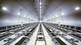 Air cargo airfreight interior plane AdobeStock_213944884
