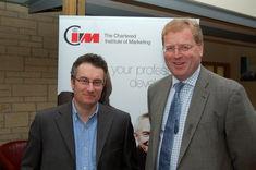 John Giles (right) and John Taylerson, CIM food & drink ambassador for the South West