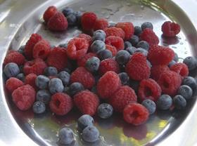 South African blueberries raspberries