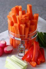 Carrots face up to dip