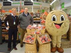 Pictured from left - Asda potato buyer; Drew Kirk, Agrimarc colleague; Jonathan Pearson and Potato Pete