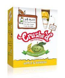 Crushed fruit snack