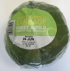 Tesco's new sweet cabbage