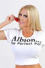 Kelly Bell really loves those Albion strawberries