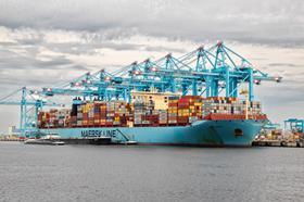 NL Maersk vessel Port of Rotterdam
