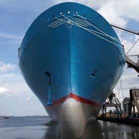 Maersk Line ship front