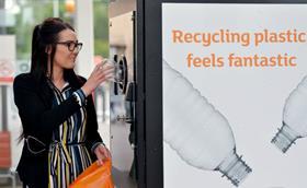 Customer returning plastic bottle Lincoln Sainsburys store - website