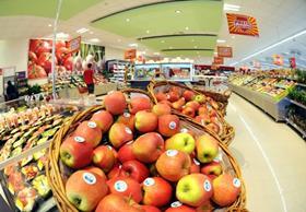 Rewe apples store fresh produce department