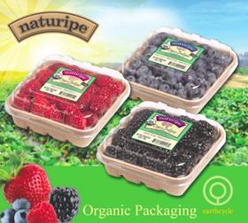 Earthcycle compostable packaging used by Naturipe