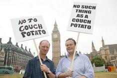 Essex potato grower Allan Stevenson (left) and BPC’s Ben Worth, were amongst those taking the healthy potato message direct to MPs during the ‘protests’