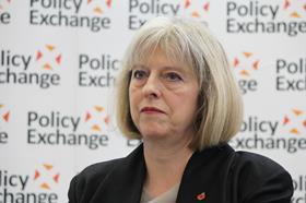 Theresa May CREDIT Policy Exchange