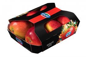 Kanzi apples cardboard packaging