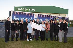 Branston charity donation to Marie Curie