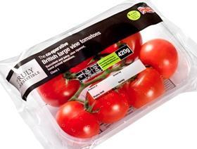 Co-op Truly Irresistible tomatoes packaging