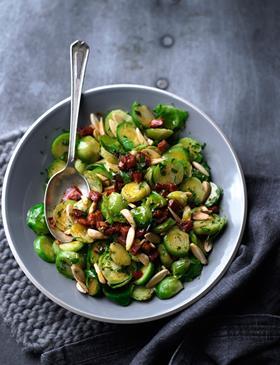 Sainsbury's Brussels sprout almond and chorizo