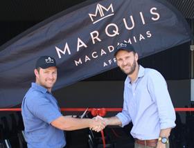 Marquis Macadamias directors Luke Dunstone and Roelof van Rooyen