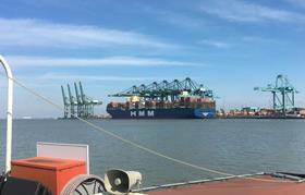 HMM Algeciras at port of Antwerp June 2020 copyright Port of Antwerp