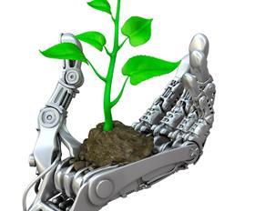 Robot hand plant