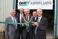 (left to right) Omex's David Featherstone and Olof Winkle are joined by Kings Lynn and West  Norfolk Borough Council mayor Mike Pitcher, council leader Nick Daubney and  Henry Bellingham (MP for West  Norfolk) in celebrating the opening of the new site