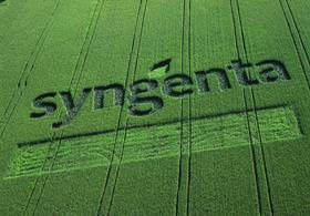 Syngenta logo in field